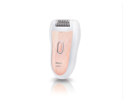 Depilator i golarka damska Philips Depilator satin soft HP6519/01 biało-różowy